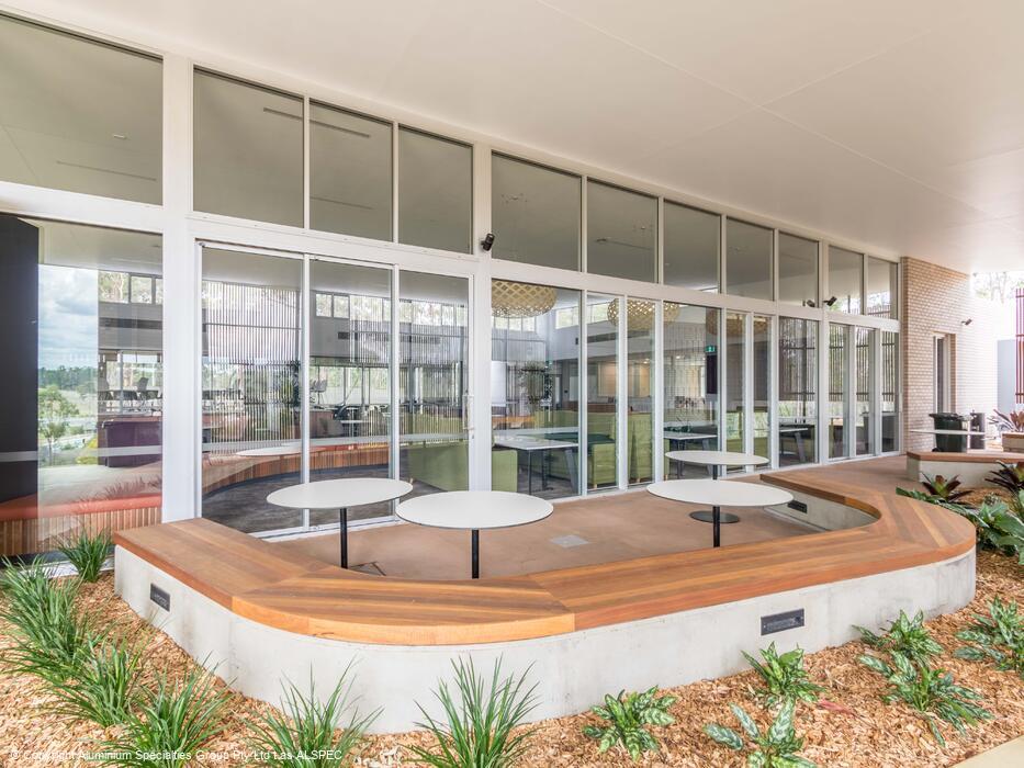 Commercial aluminium doors