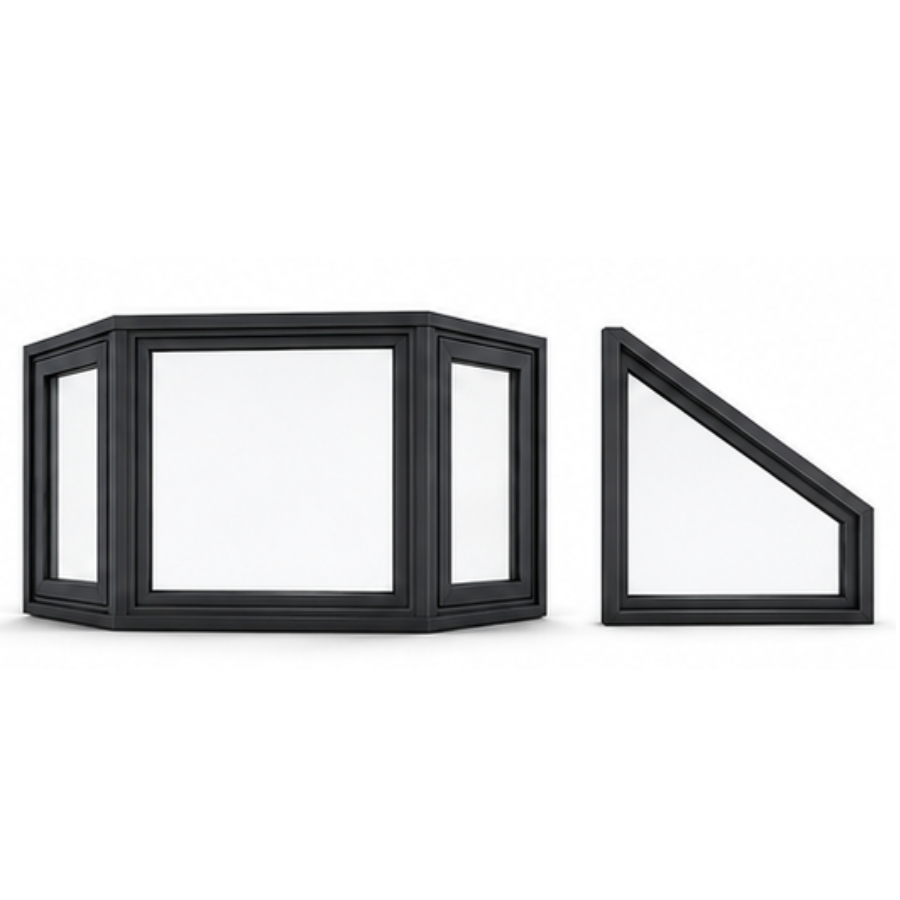 Bay and Rake Windows